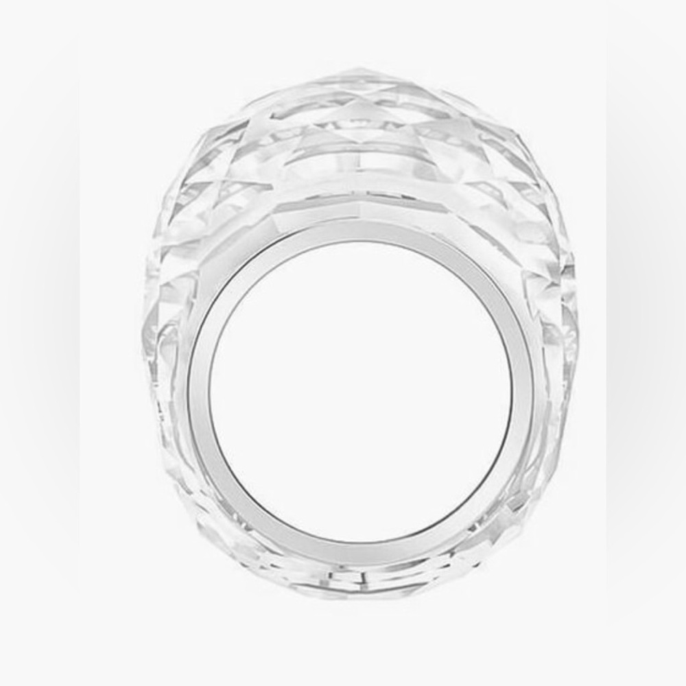 Swarovski Nirvana Crystal Silver Statement Ring - image 2